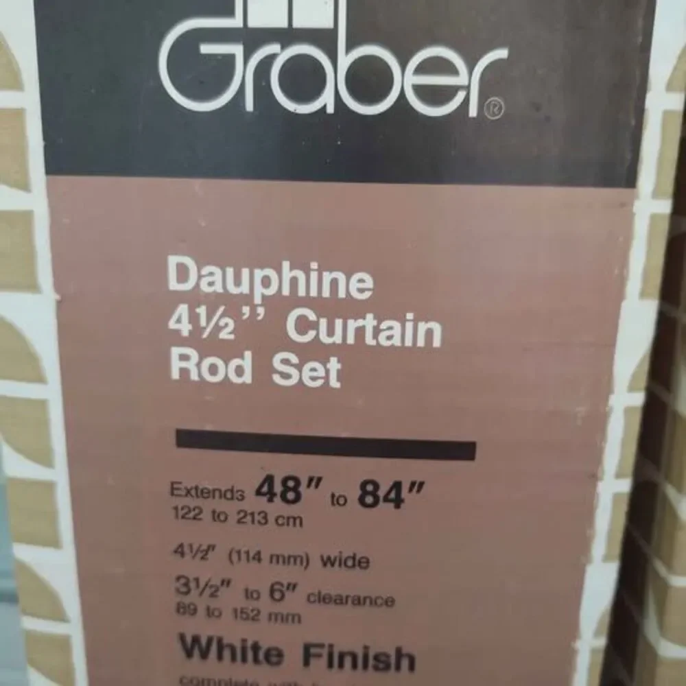 2 Sets Graber Curtain Rods